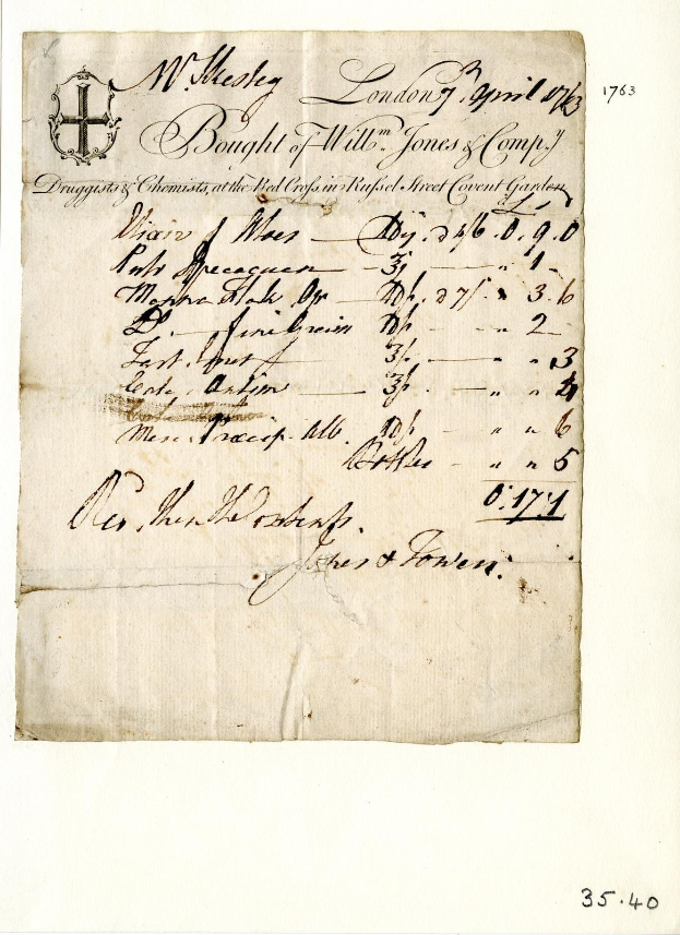 Handschriftlicher Vertragsentwurf von William Jones für den Verkauf von Testamenten auf altem, gelbem Papier mit sauberer, lesbarer Schrift.