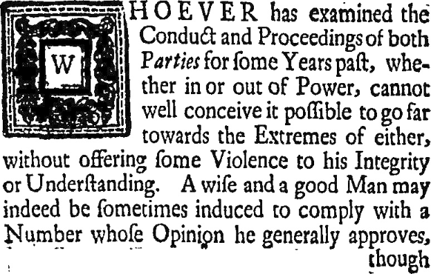 Schwarzes und weißes Foto eines Mannes im Anzug und mit Krawatte mit zentriertem Text und Logo, das eine Aussage über politische Verhaltensweise und Integrität enthält.