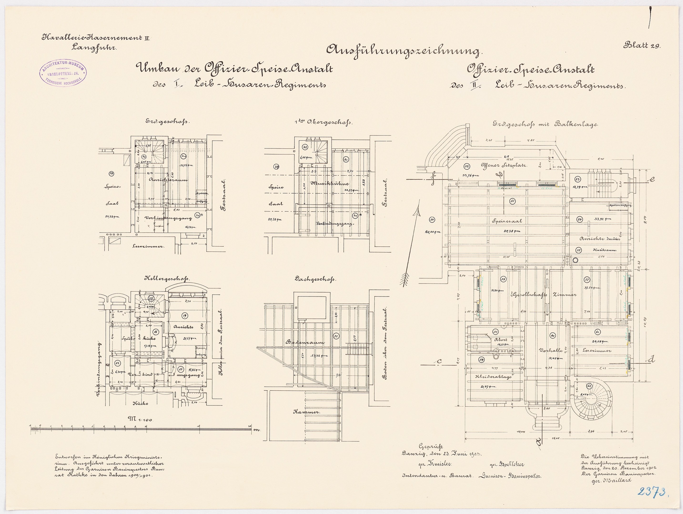 Schwarzer und weißer Grundriss des ehemaligen Kanzleramts, zeigt detaillierte Layout- und architektonische Elemente.