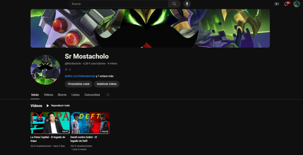 Screenshot einer Website mit schwarzem Hintergrund, das animierte Bilder und Text anzeigt, betitelt mit "Wie lade ich YouTube-Videos herunter", was auf einen YouTube-Videostreaming-Dienst hindeutet.