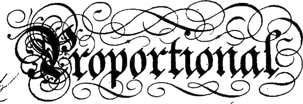 Schwarz-weißer kalligraphischer Schriftzug "Korporation" umgeben von ornamentalen Schwüngen und Verzierungen.